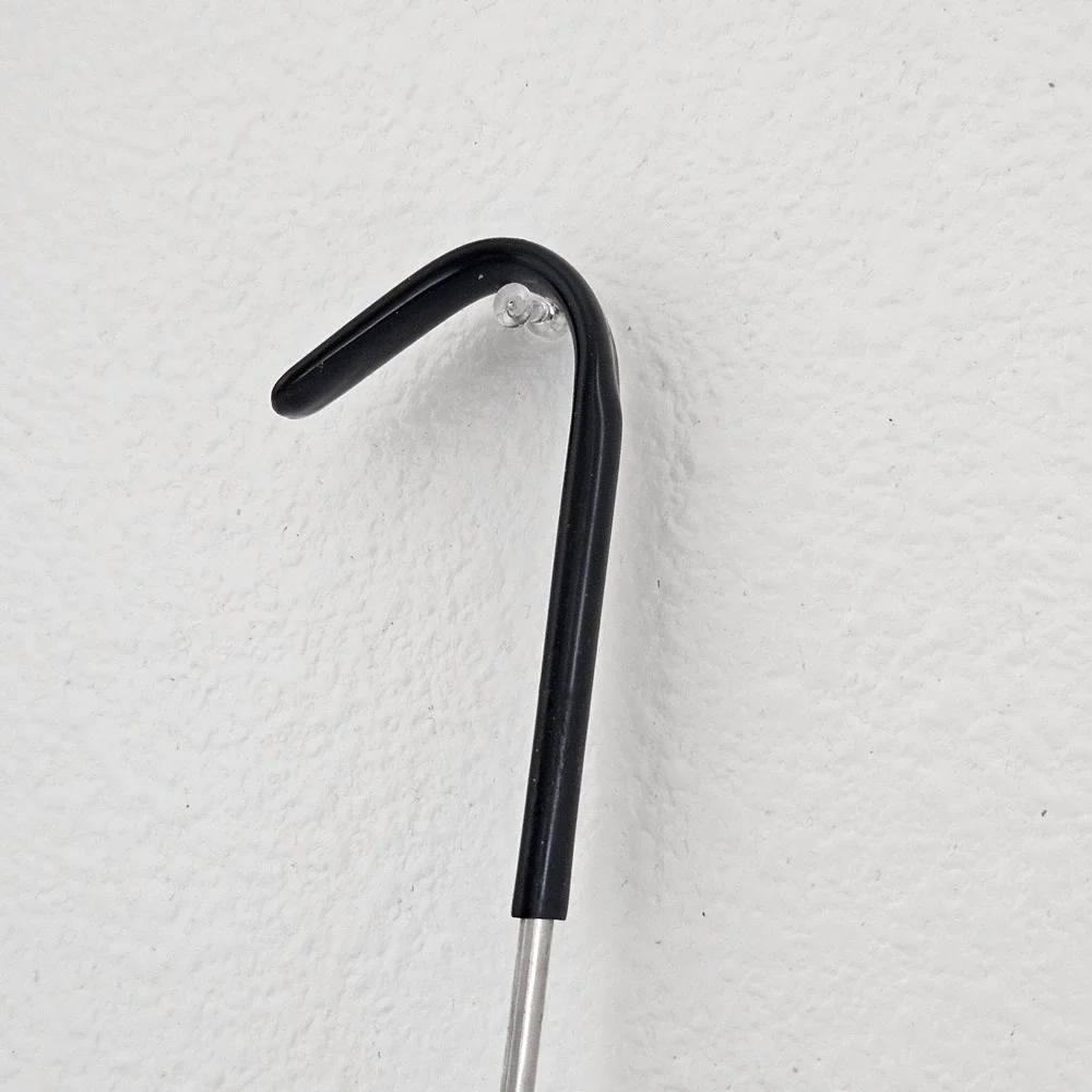 Tablecraft long handle Stainless Steel 1oz  30ml ladle with black handle